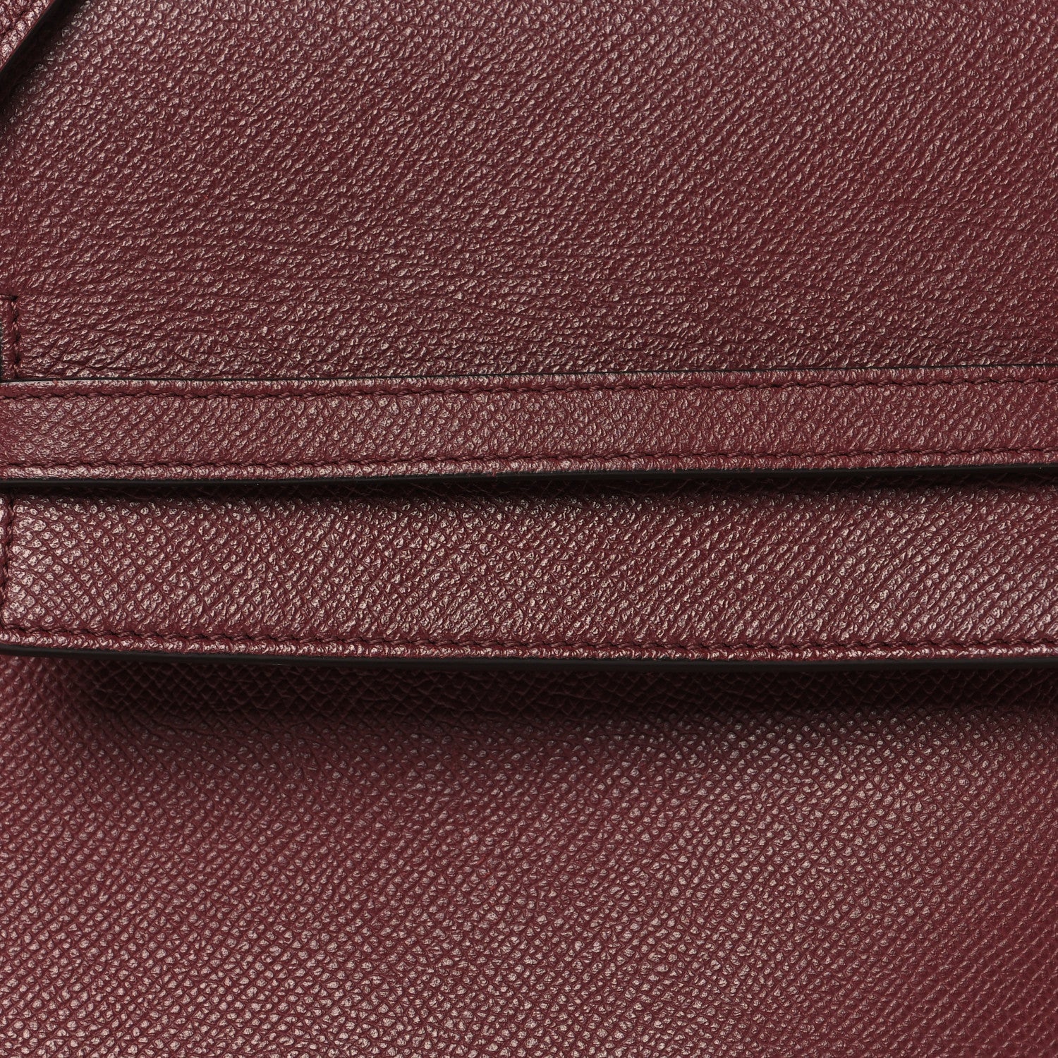 Grained Calfskin Micro Belt Bag Plum