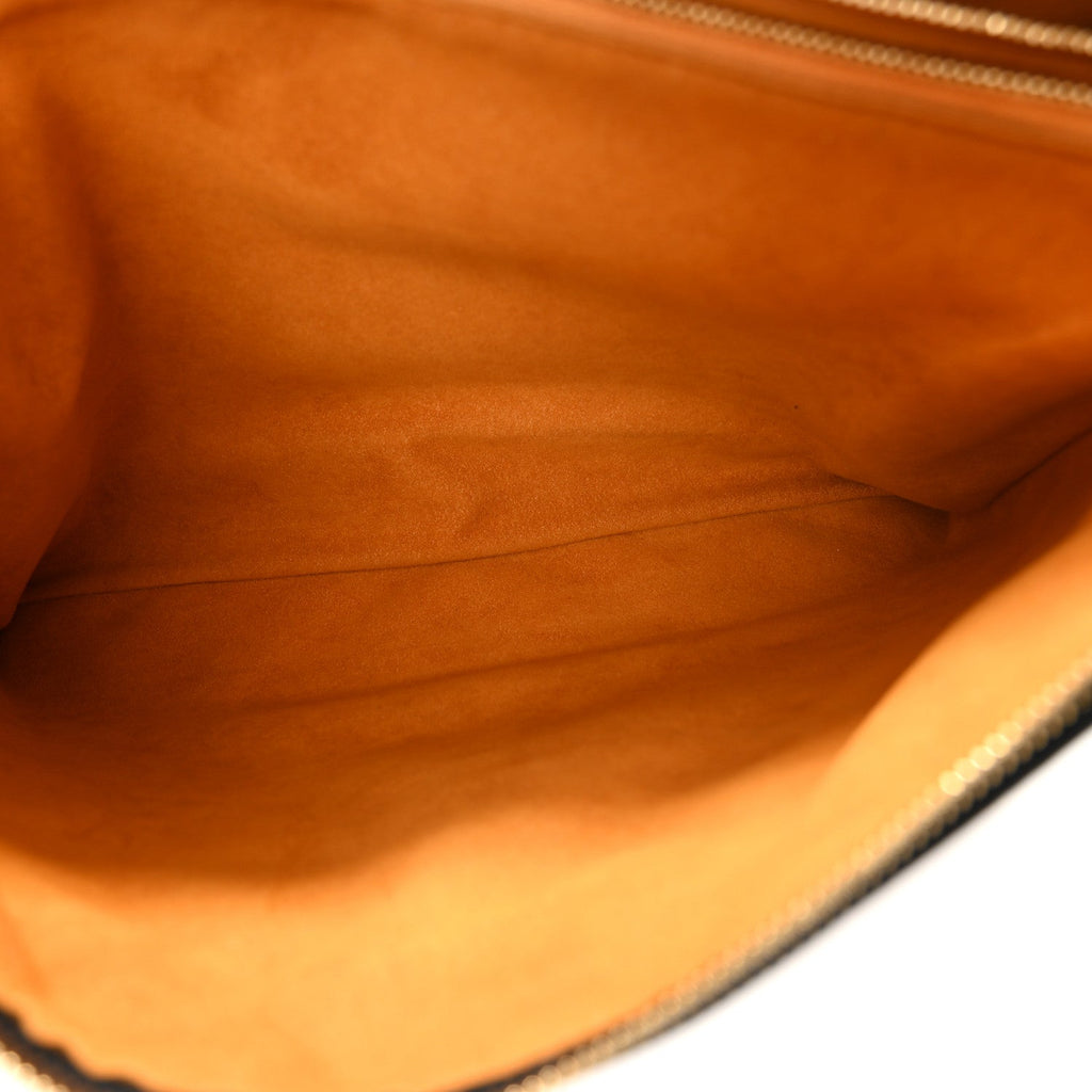 Lambskin Embossed Monogram Coussin MM Black