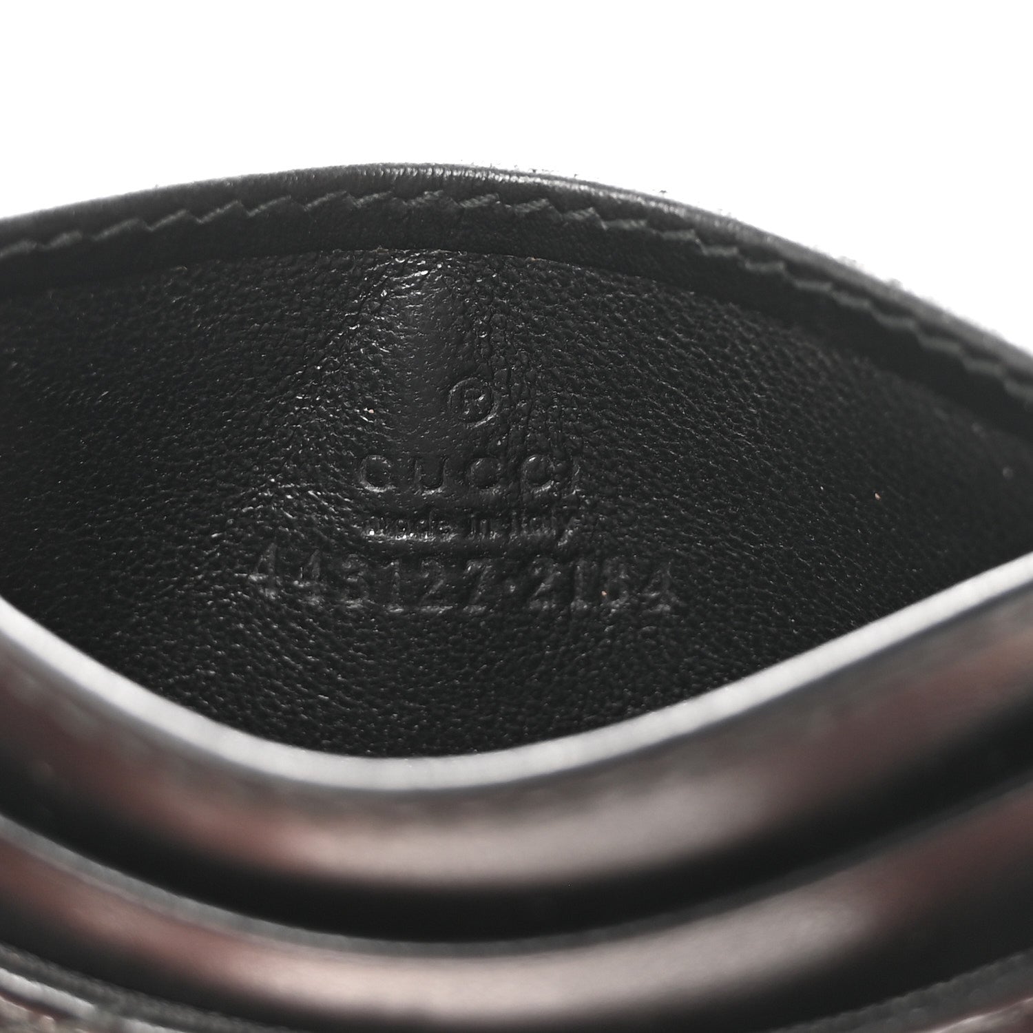 Calfskin Matelasse GG Marmont  Holder Black
