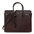Calfskin Snakeskin Small Sac De Jour Burgundy