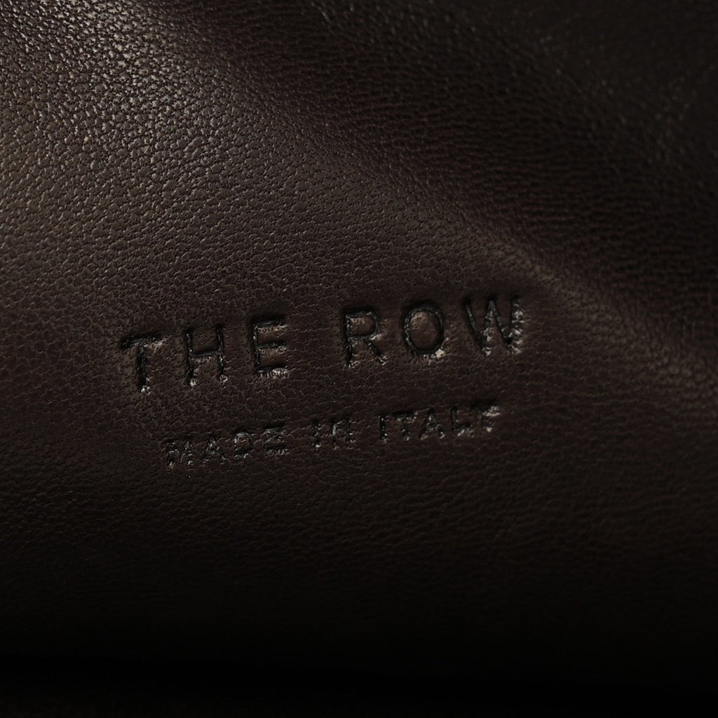 Finely Grained Calfskin Small Izzy Crescent Shoulder Bag Ebony Brown