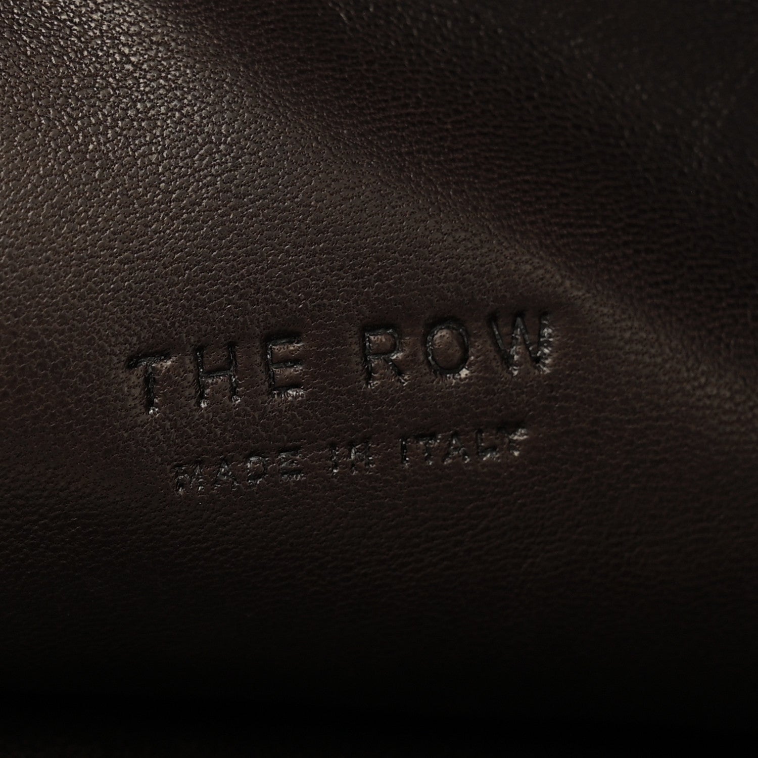 Finely Grained Calfskin Small Izzy Crescent Shoulder Bag Ebony Brown
