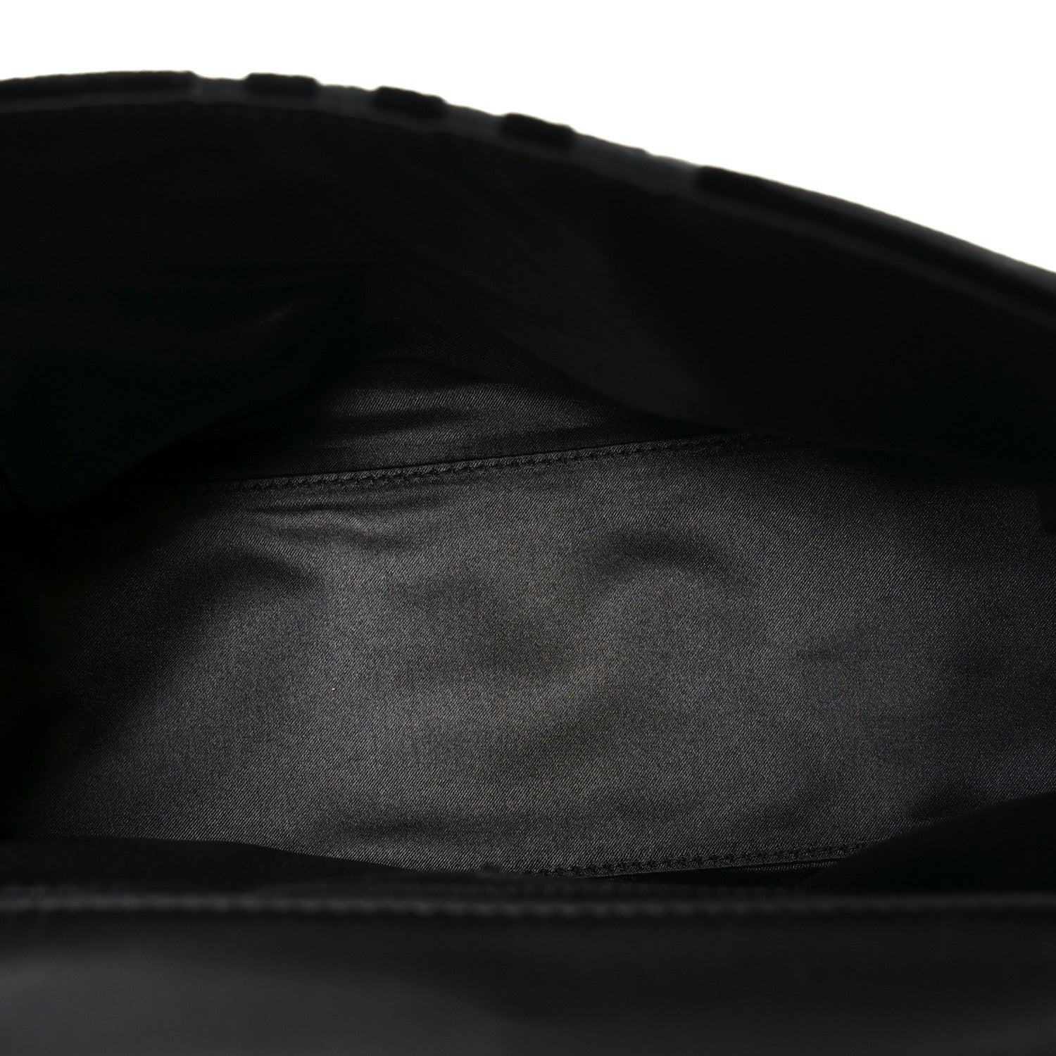 Velvet Checkered Flap Bag Black