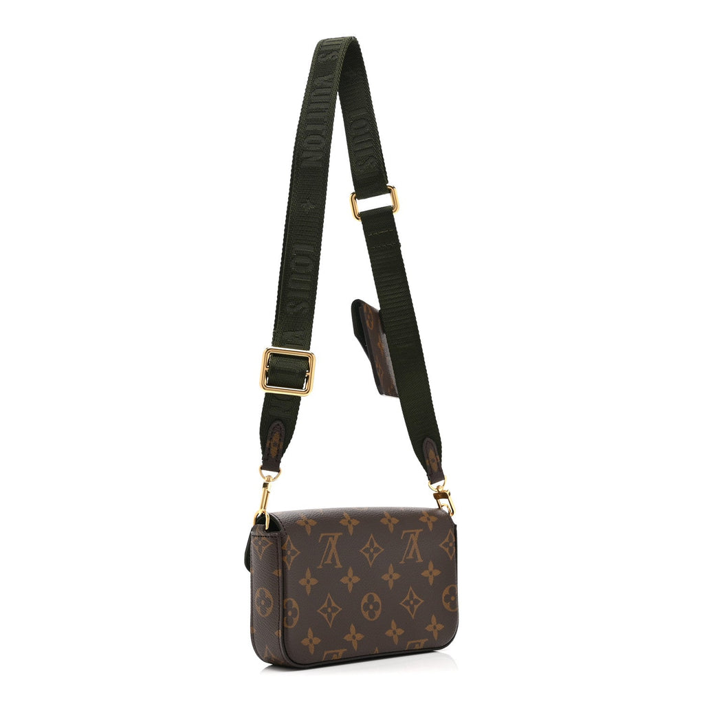 Monogram Felicie Strap & Go Kaki