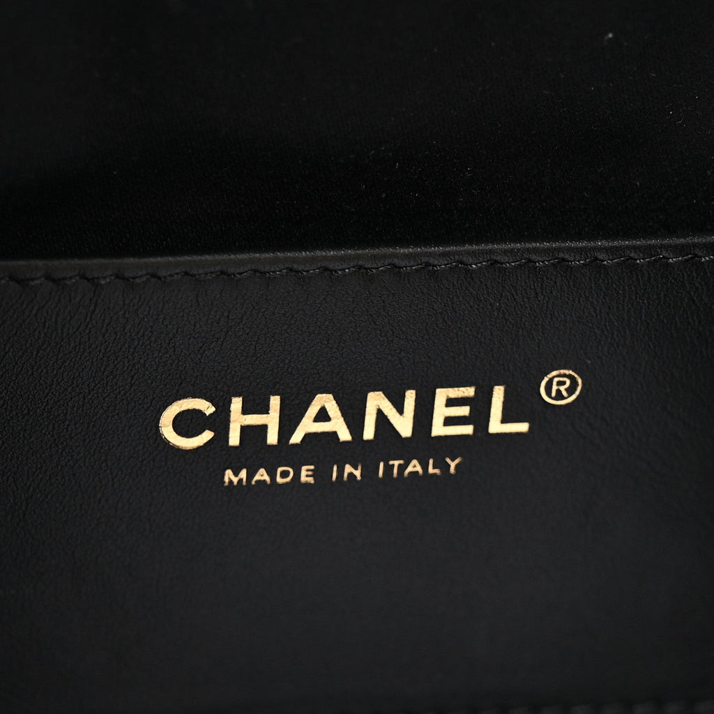 Caviar Quilted Mini Chanel 25 Handbag Black