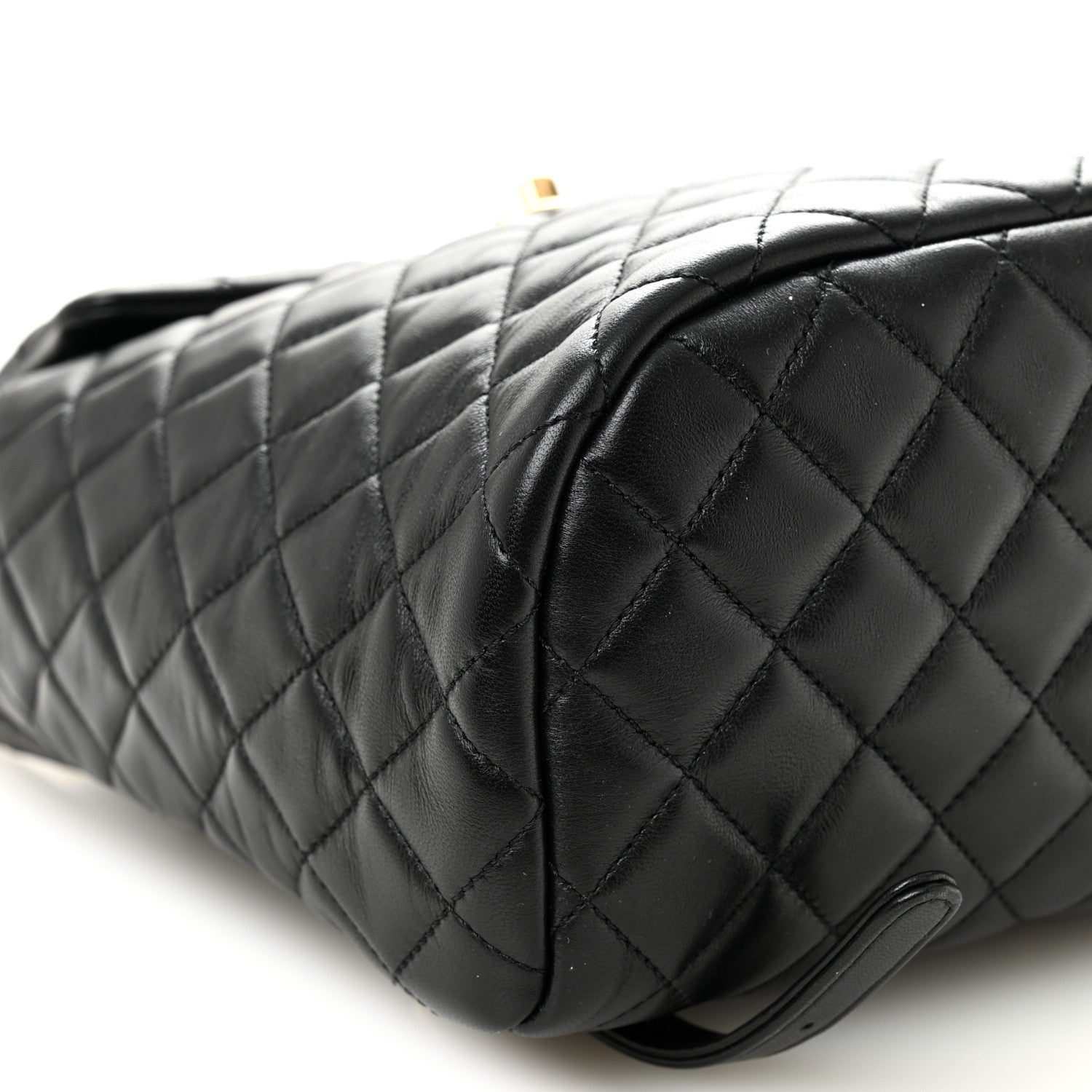 Lambskin Quilted Small Urban Spirit Backpack Black