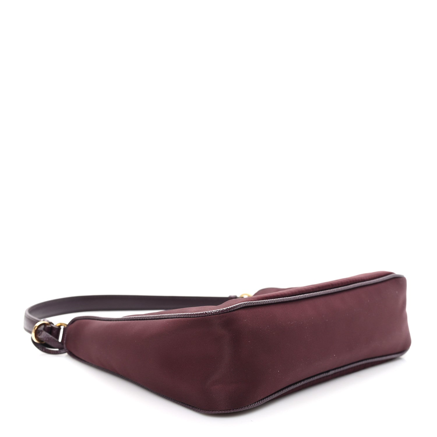 Tessuto Nylon Saffiano Mini Re-Edition 2005 Bag Bordeaux