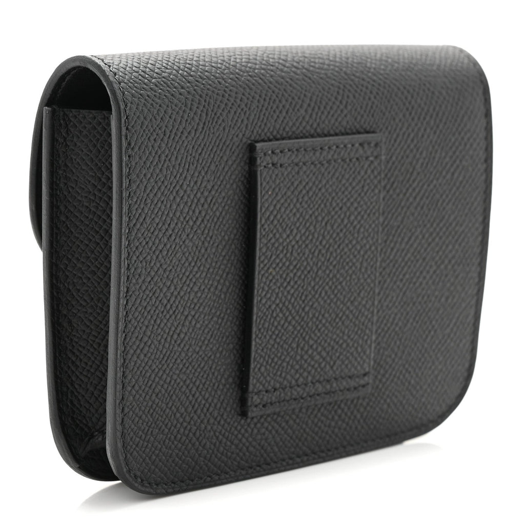 Epsom Lizard Constance Slim Wallet Black
