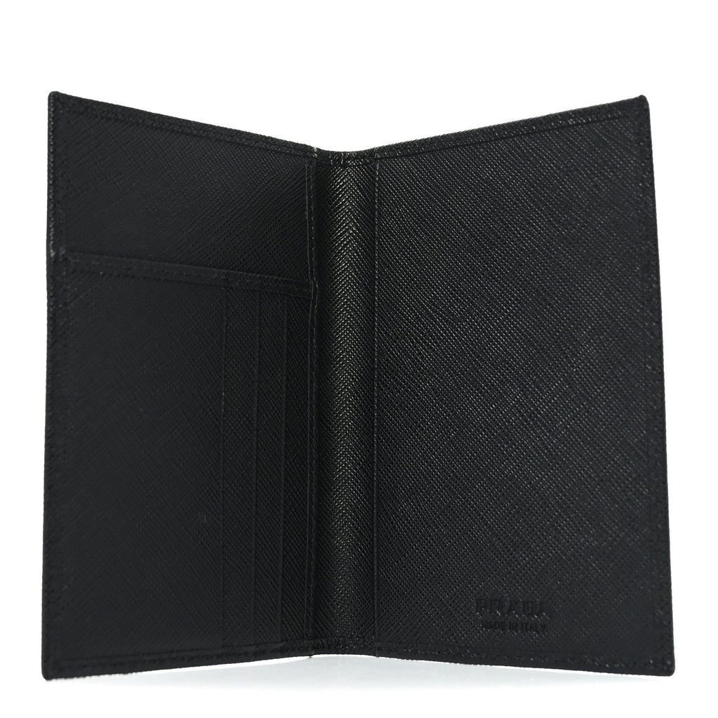 Saffiano Passport Holder Black