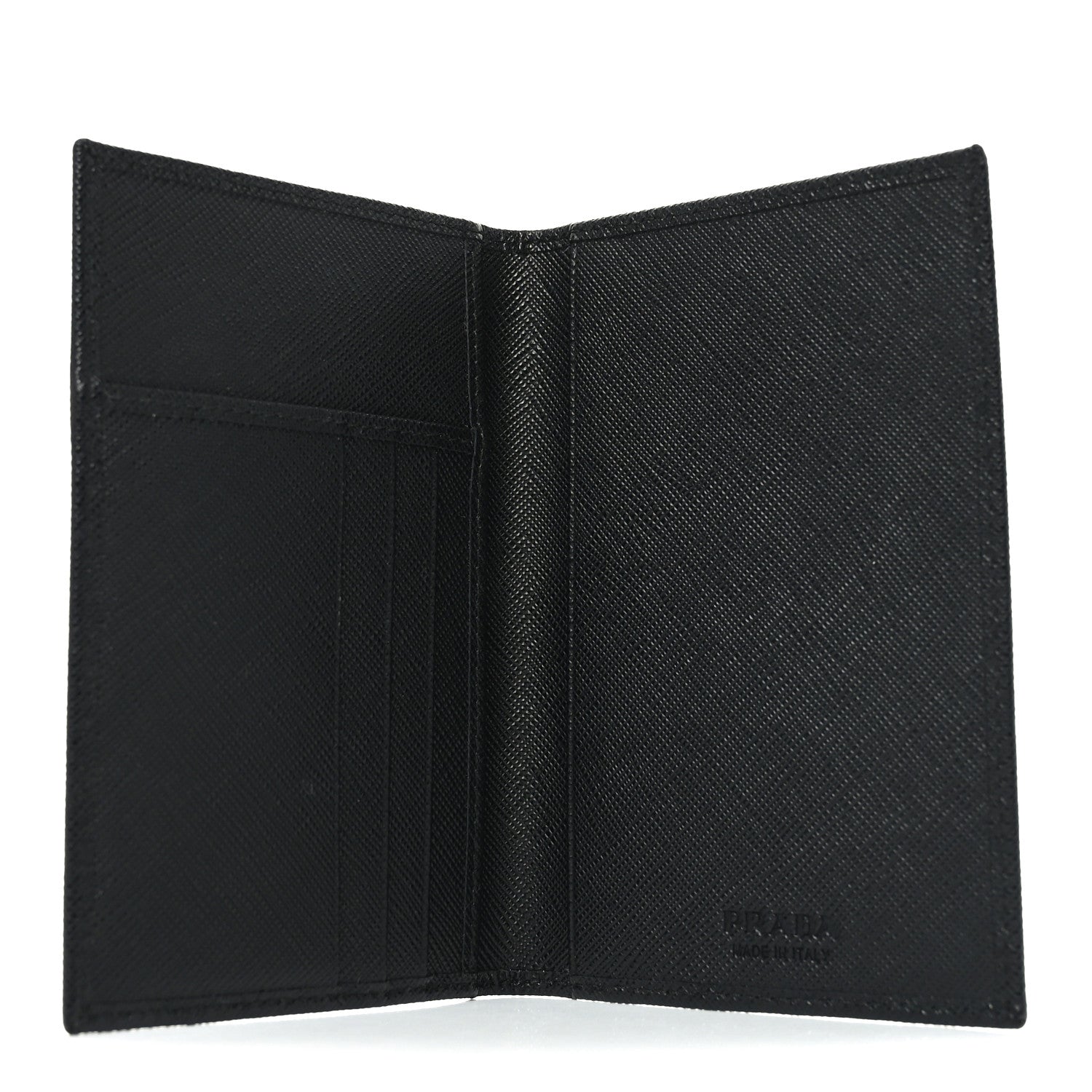 Saffiano Passport Holder Black