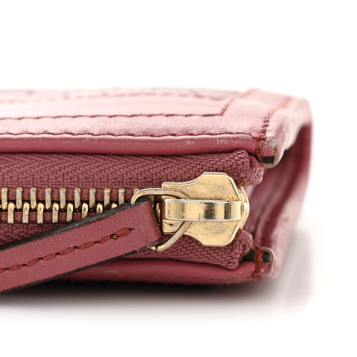 Microguccissima Sukey Zip Around Wallet Vintage Rose