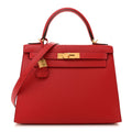 Epsom Kelly Sellier 28 Rouge Casaque
