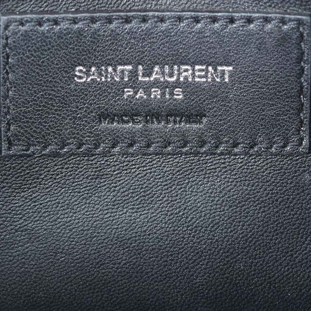 Saint Laurent Kate Tassel Chain Bag Small Croc-Embossed