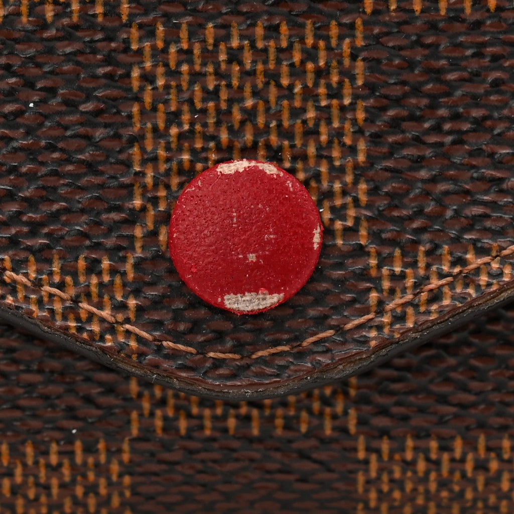 Damier Ebene Josephine Wallet Red