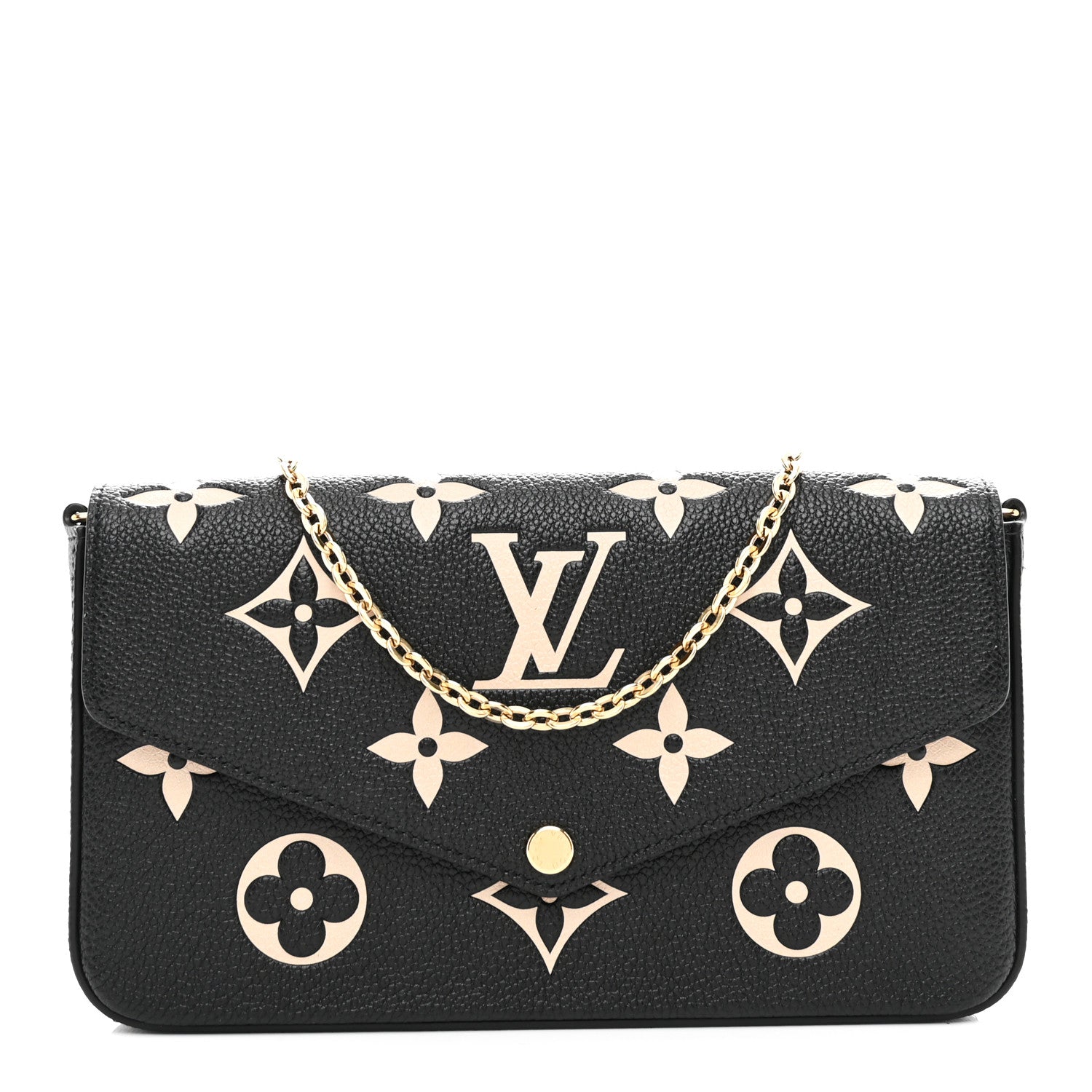 Empreinte Monogram Giant Felicie Pochette Black Beige