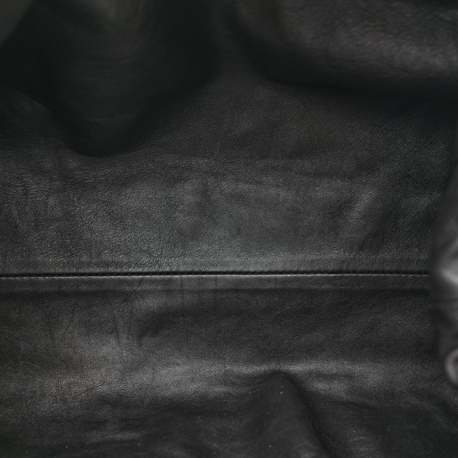Smooth Butter Calf The Pouch Oversized Clutch Black