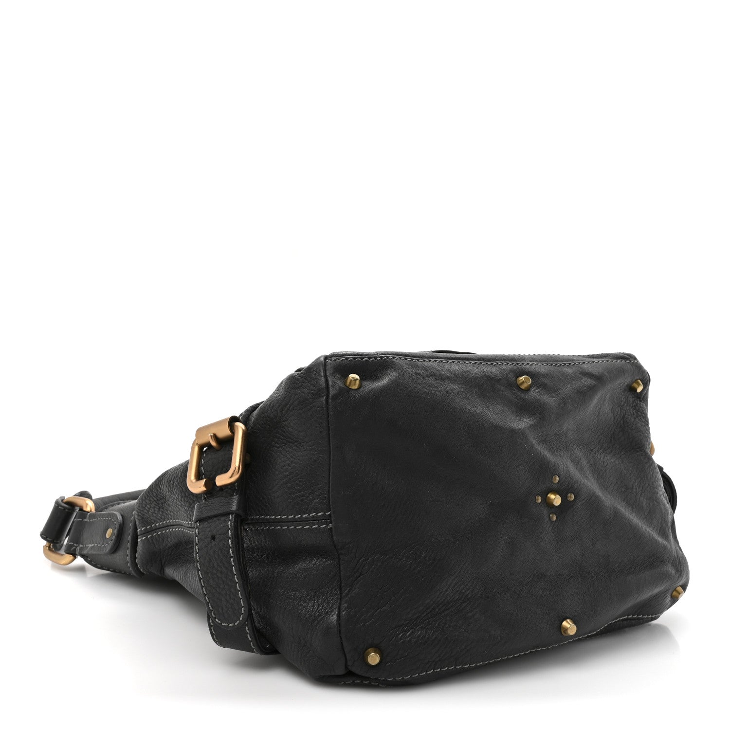 Calfskin Paddington Hobo Black