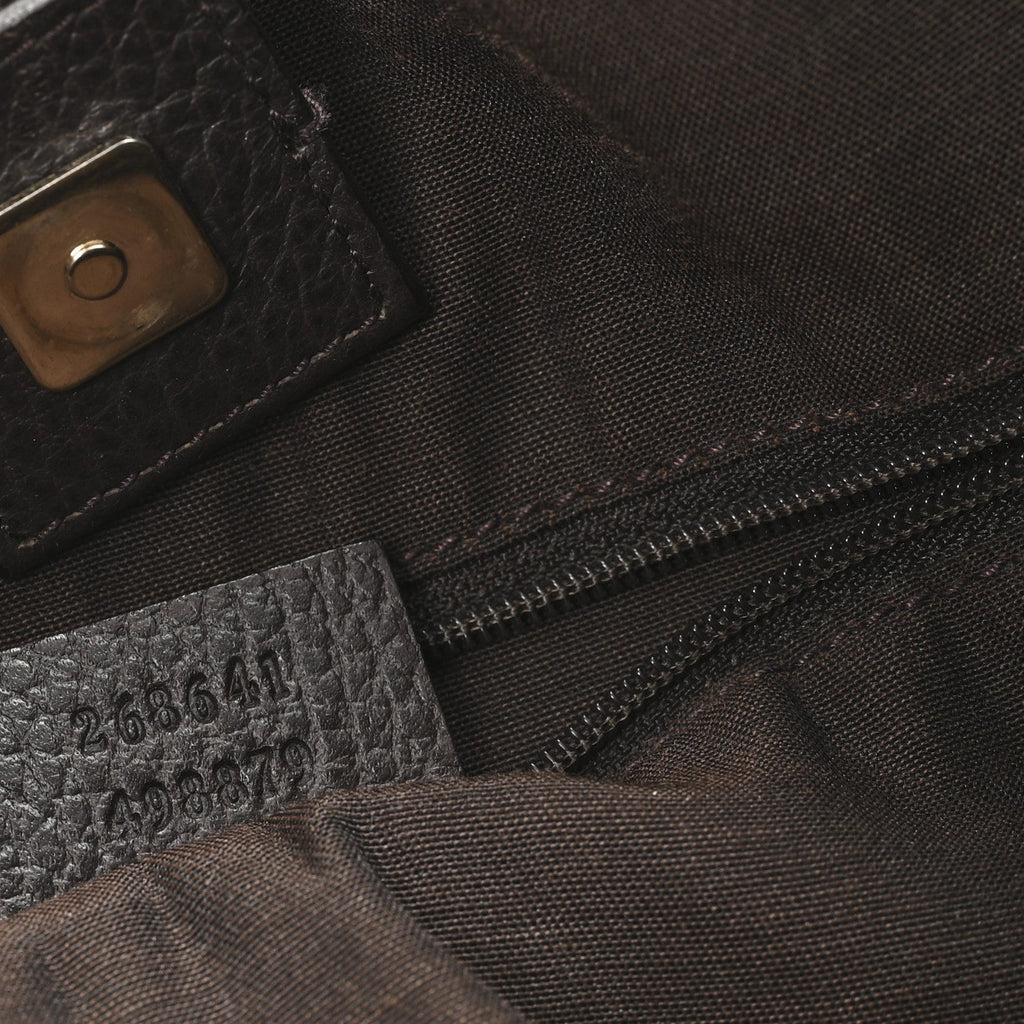 Monogram Medium Abbey Convertible Tote Dark Brown