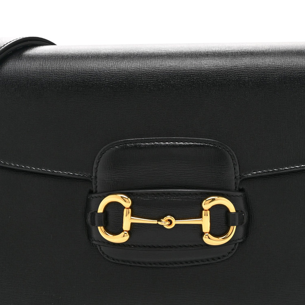 Azalea Calfskin Horsebit 1955 Shoulder Bag Black