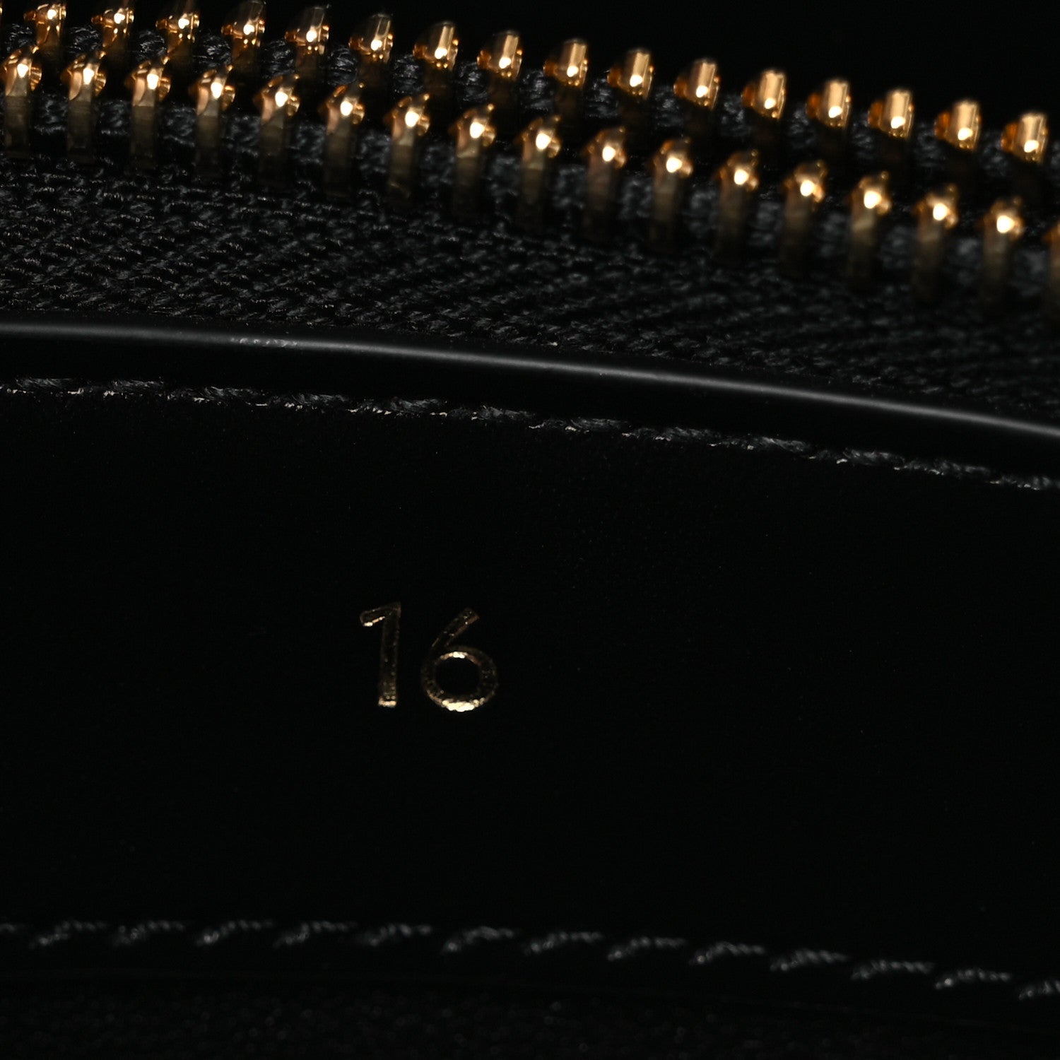 Satinated Calfskin Small 16 Top Handle Bag Black
