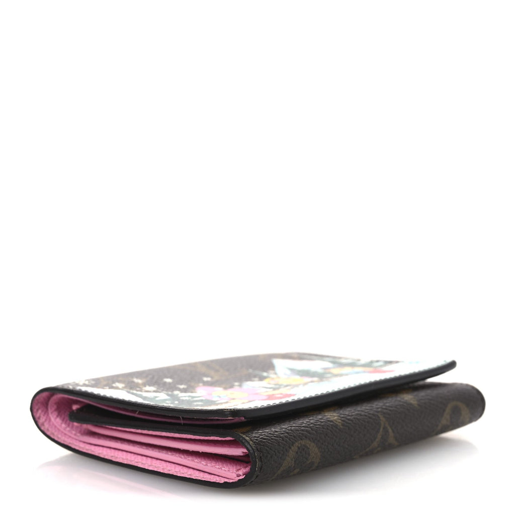 Monogram 2023 Christmas Animation Alpine Victorine Wallet Wisteria Pink
