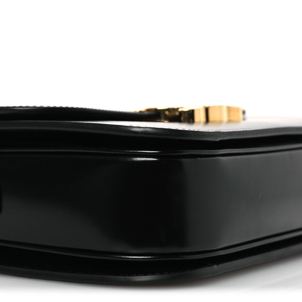 Shiny Calfskin Medium Triomphe Black