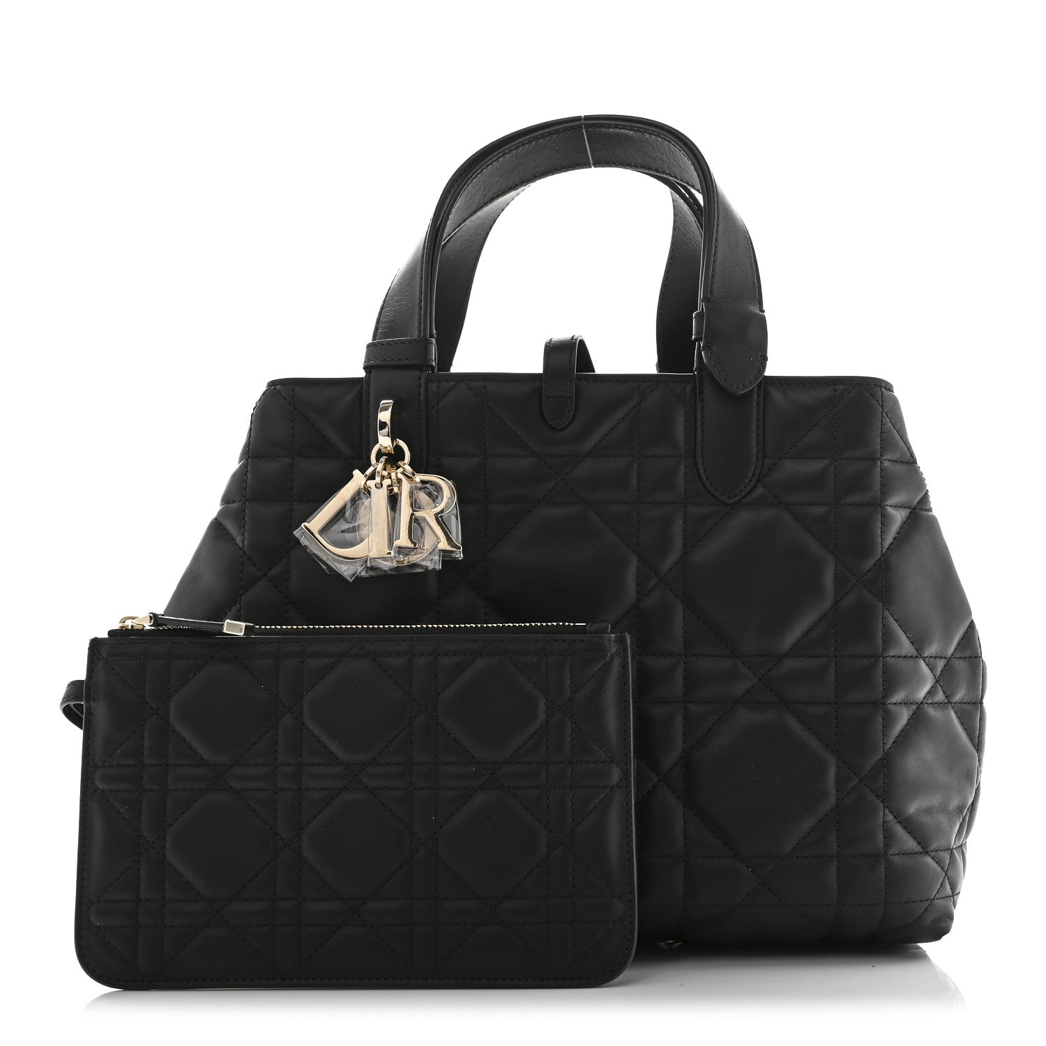 Calfskin Macrocannage Medium Toujours Black