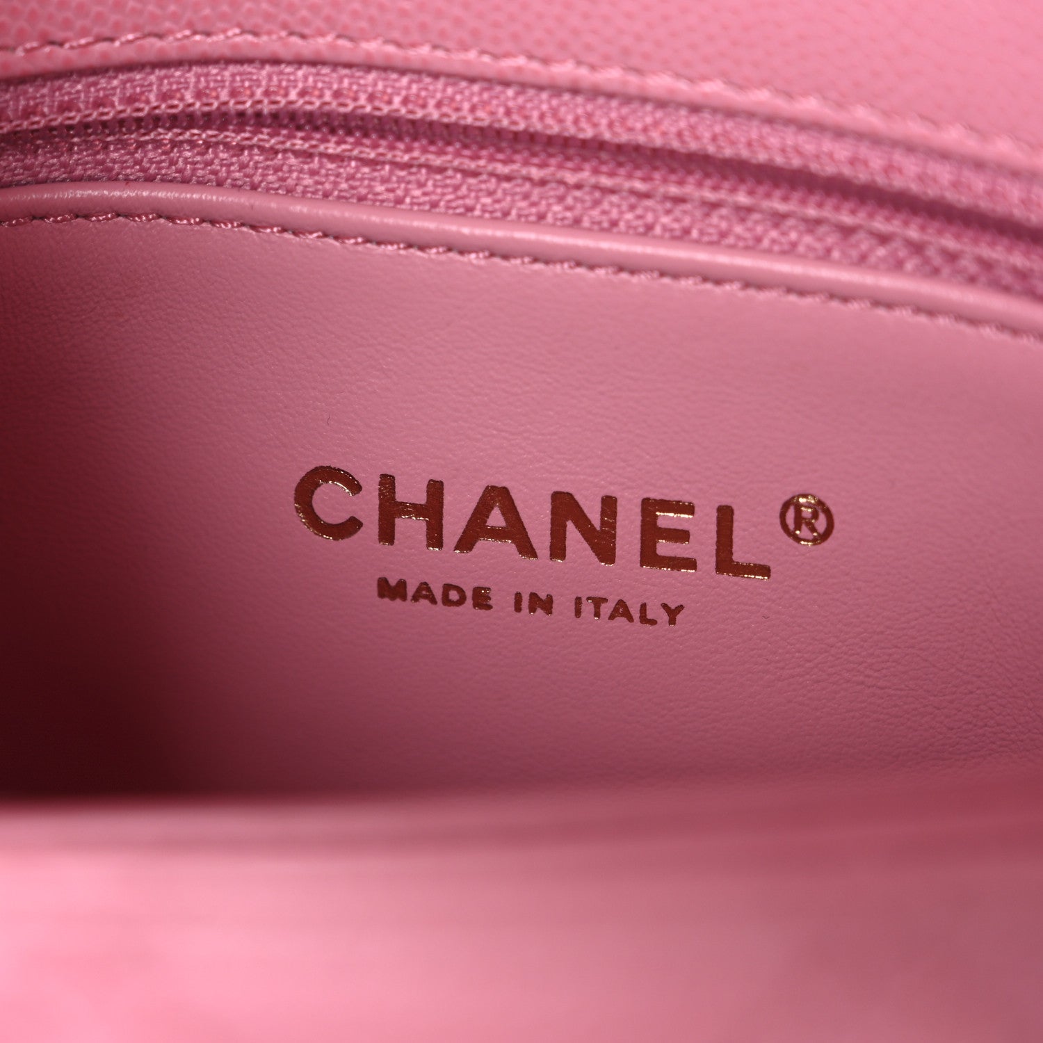 Caviar Quilted Mini Coco Chain Handle Flap Pink