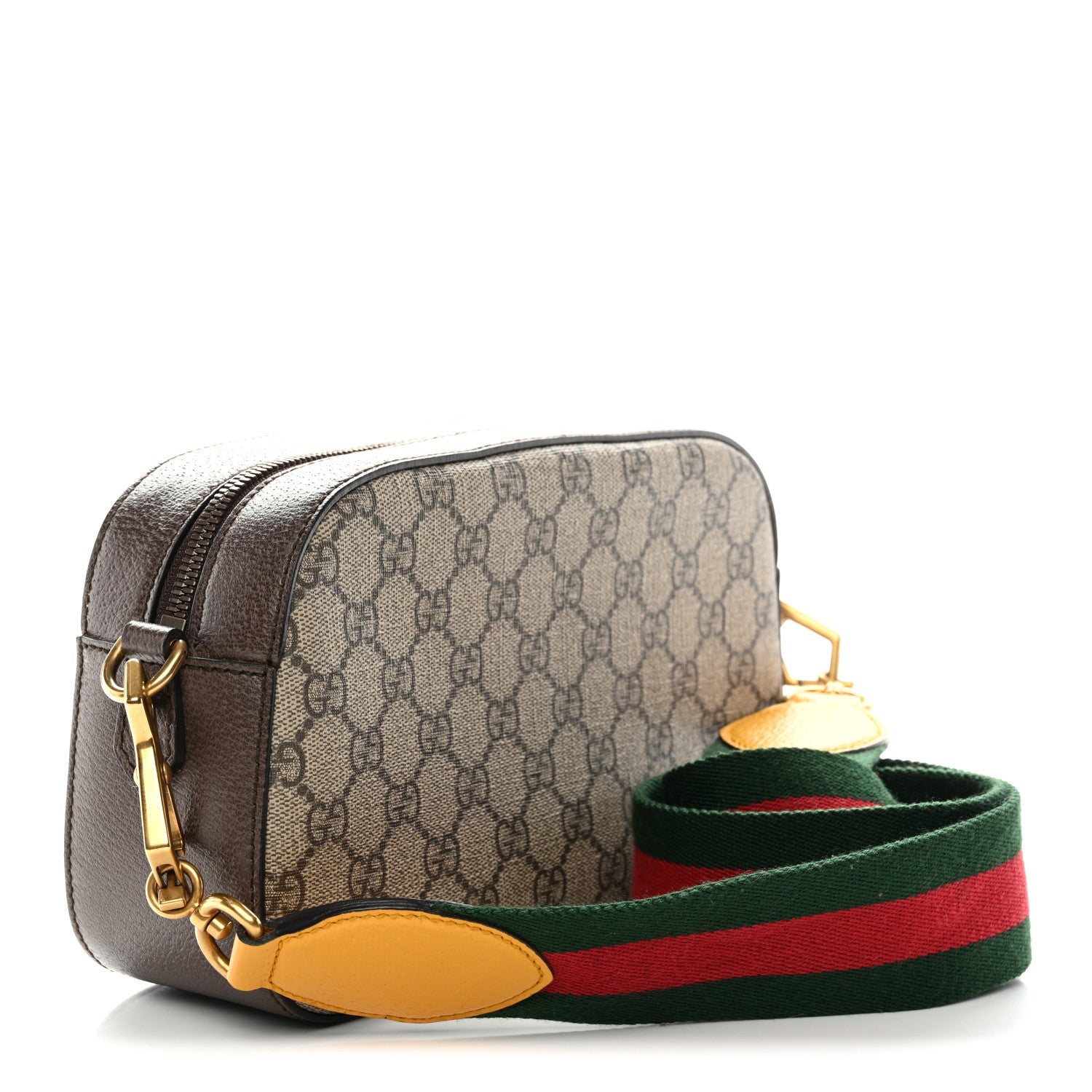 GG Supreme Monogram Web Neo Vintage Shoulder Bag Beige New Acero Crop