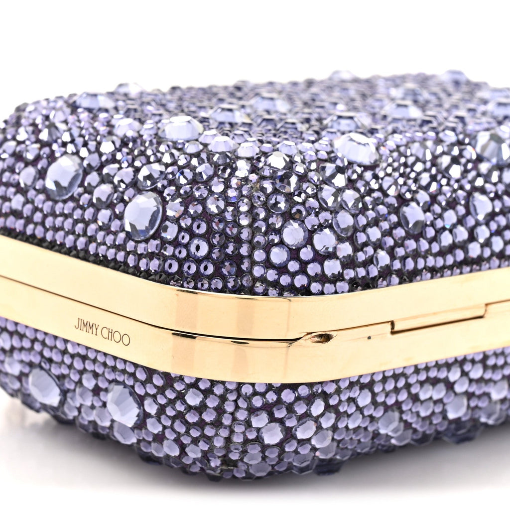 Crystal Micro Cloud Clutch Purple