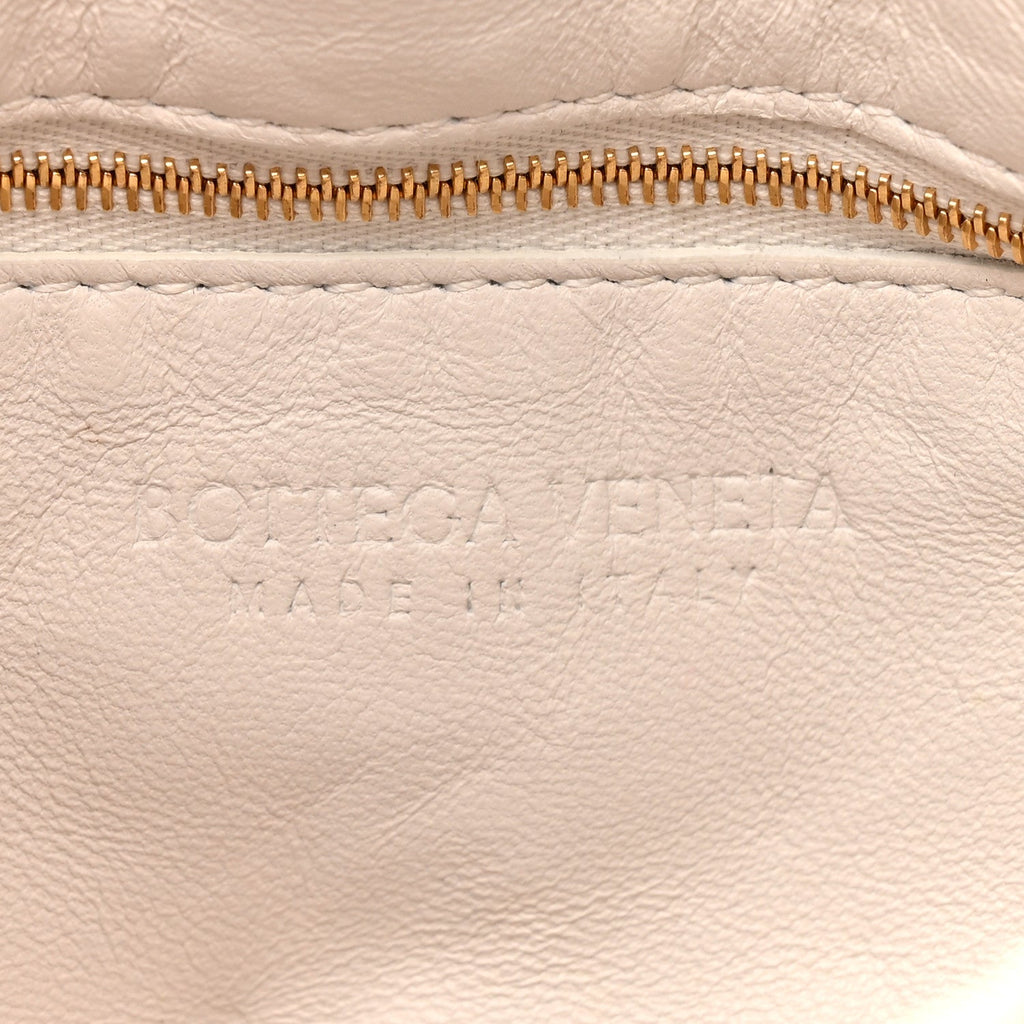 Nappa Maxi Intreccio Padded Cassette Crossbody Bag Chalk