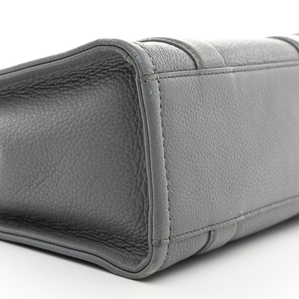 Grained Calfskin Small The Tote Bag Wolf Grey