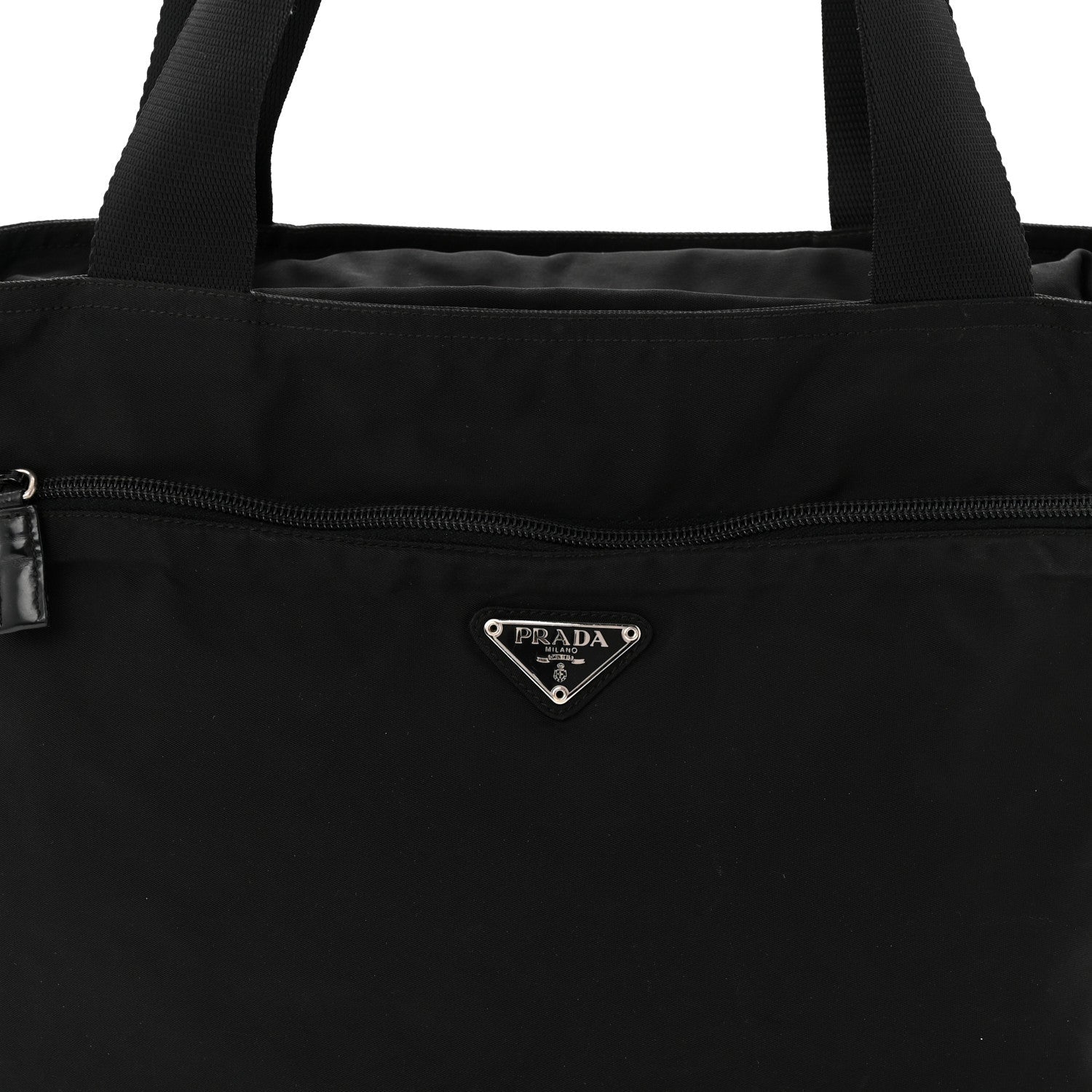 Tessuto Nylon Shopping Tote Black