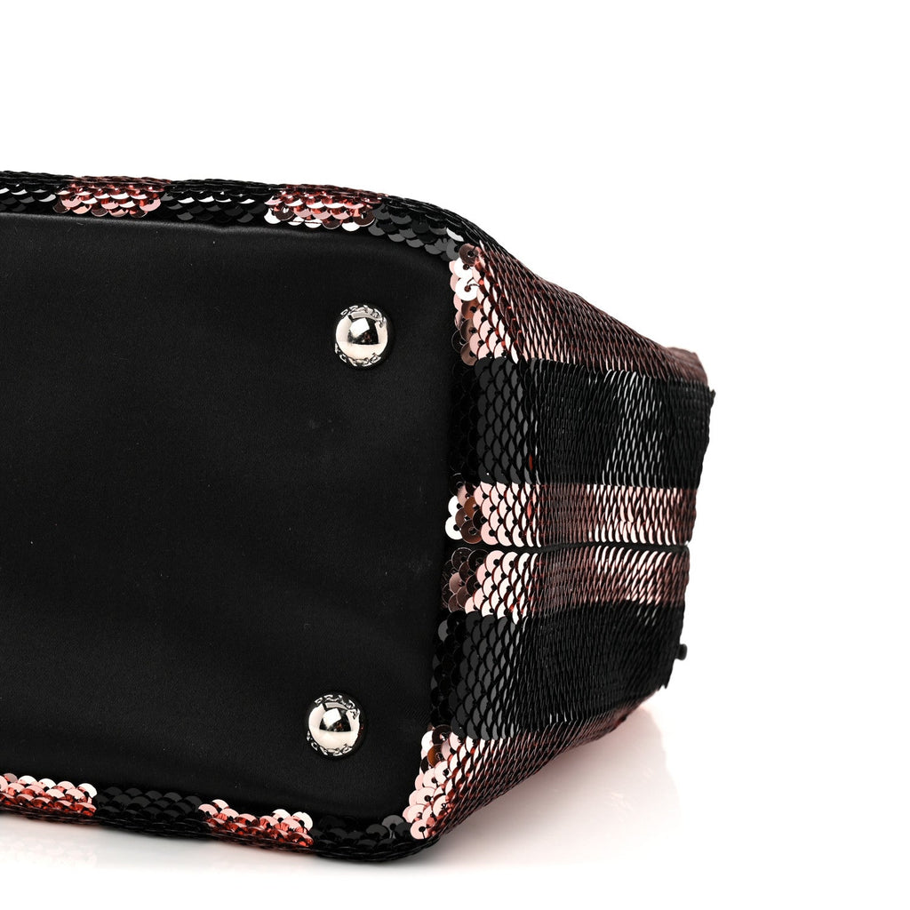 Sequin Broccato Tote Black Cipria