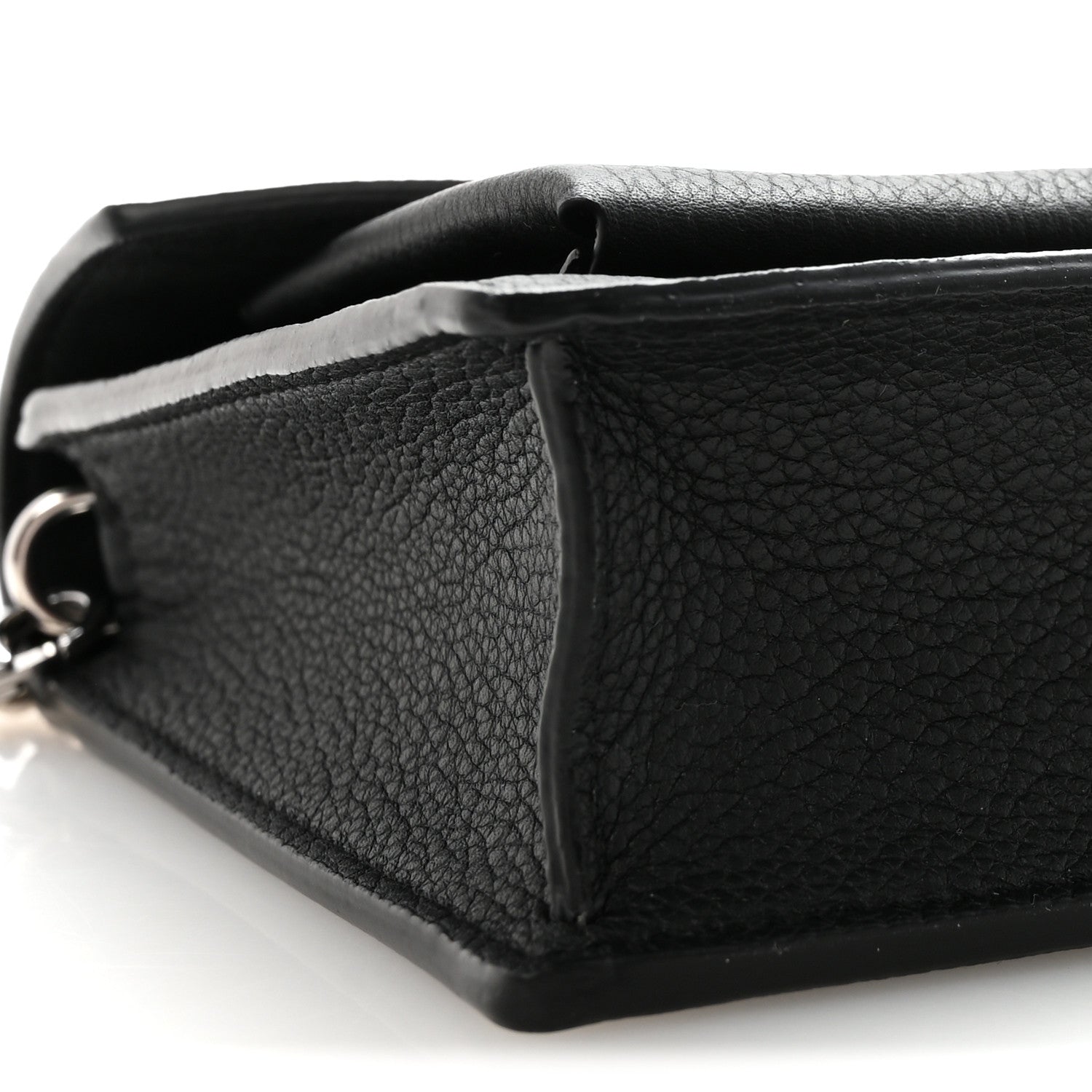 Soft Calfskin My Lockme Chain Pochette Black