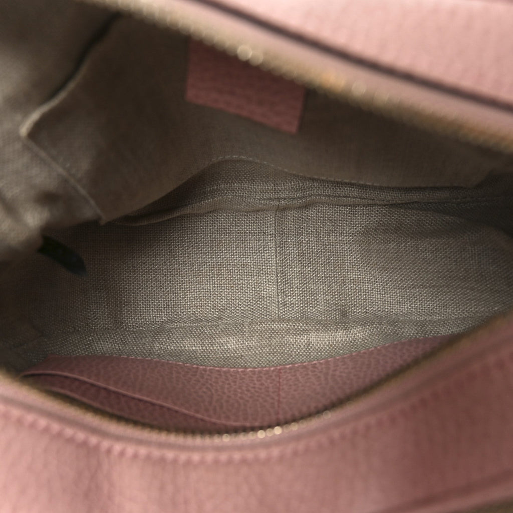 Monogram Mini Bree Messenger Bag Beige Soft Pink