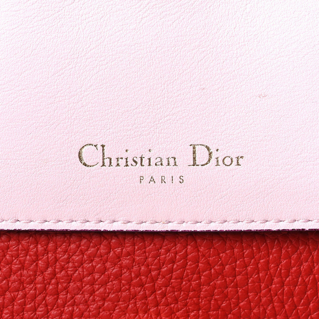 Bullcalf Medium Be Dior Flap Red Pink