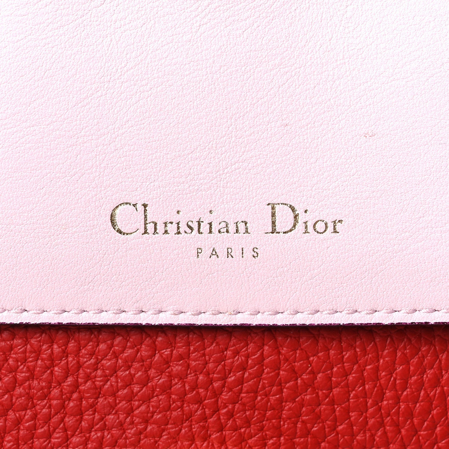 Bullcalf Medium Be Dior Flap Red Pink
