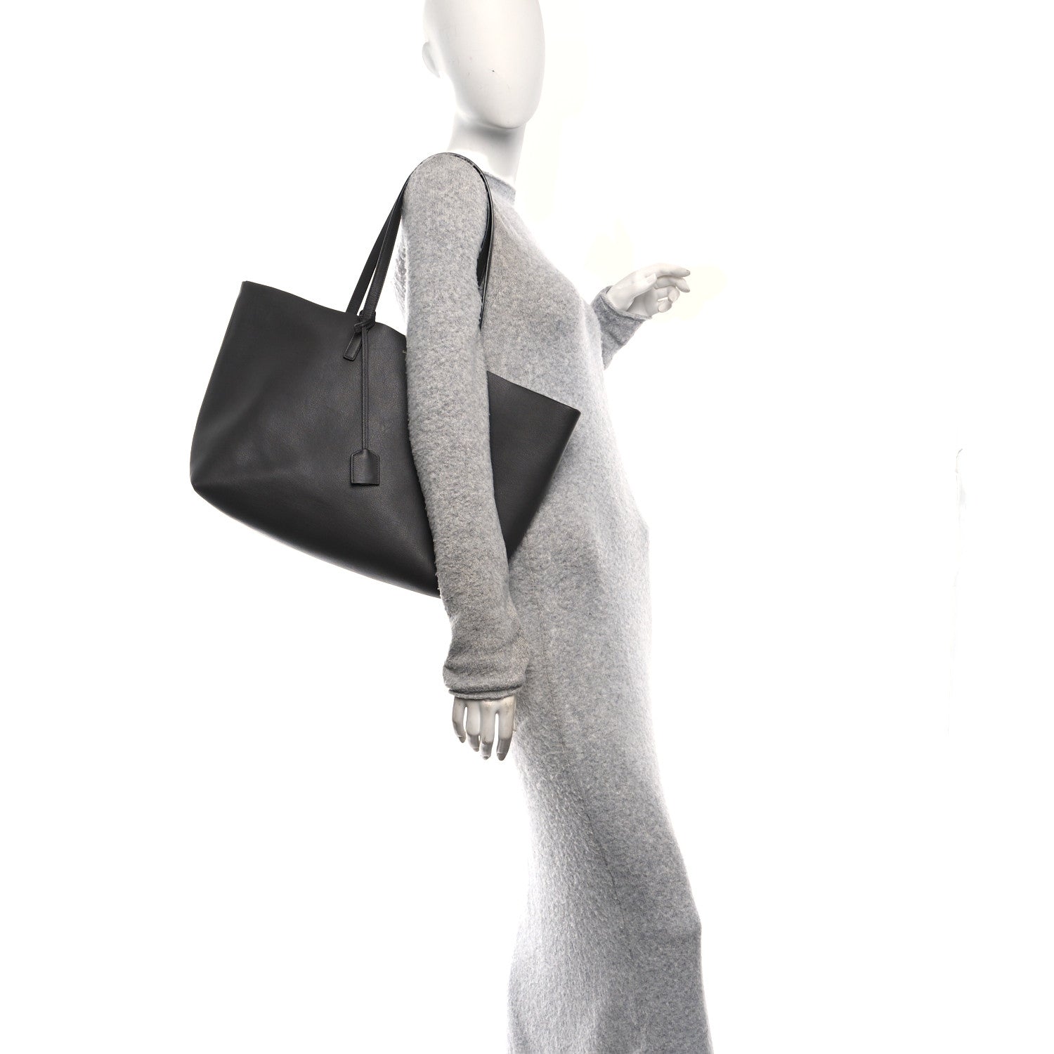 Calfskin Large Shopping Tote Earth