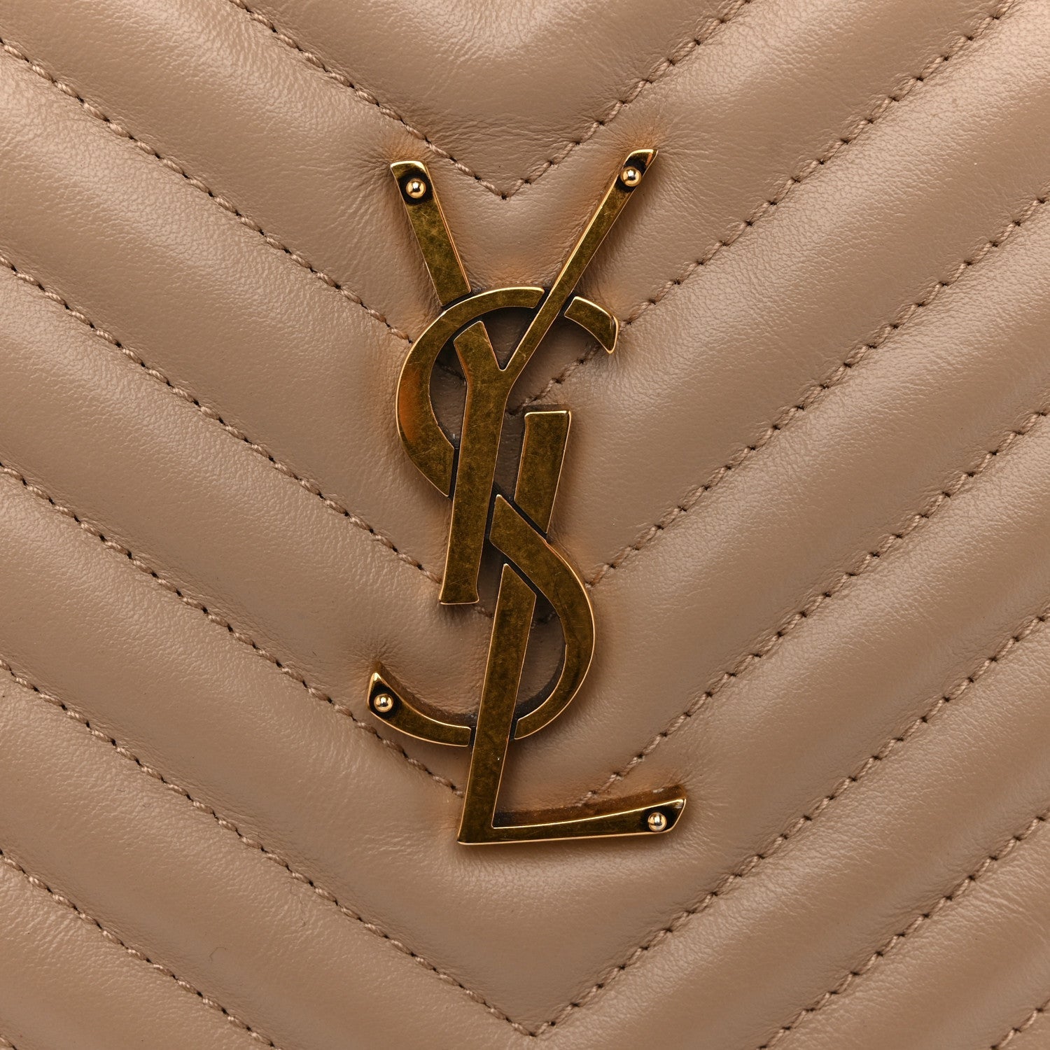 Calfskin Matelasse Monogram Lou Camera Bag Dark Beige