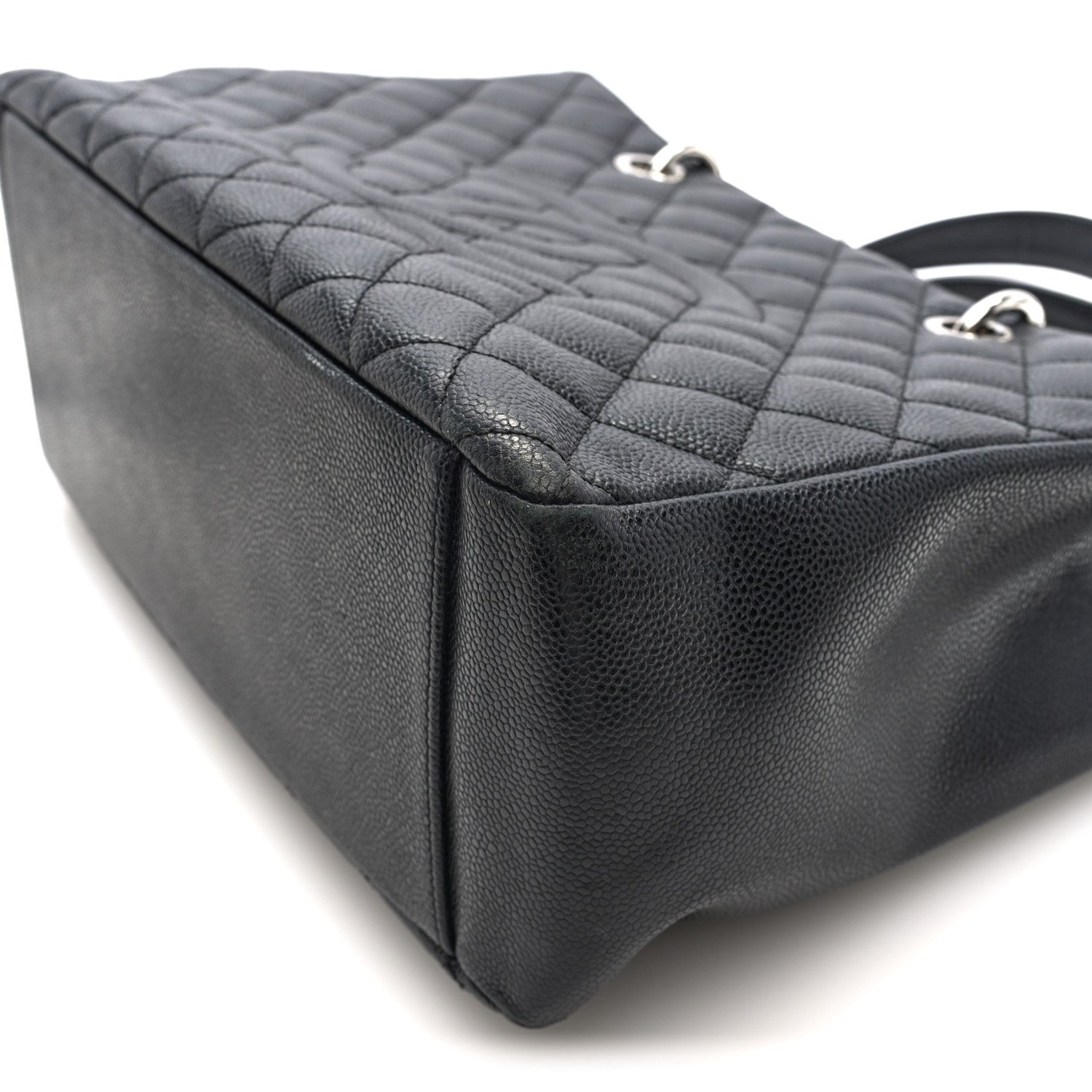 Caviar Quilted Grand Shopping Tote GST Black