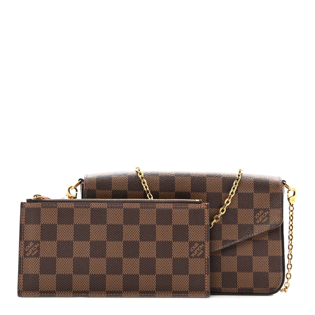 Damier Ebene Pochette Felicie Chain Wallet