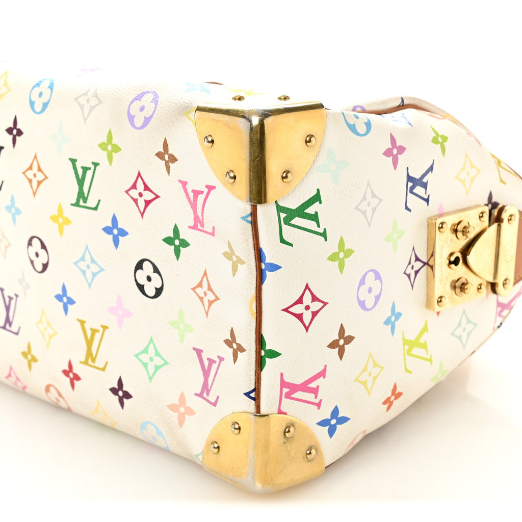 Monogram Multicolor Speedy 30 White
