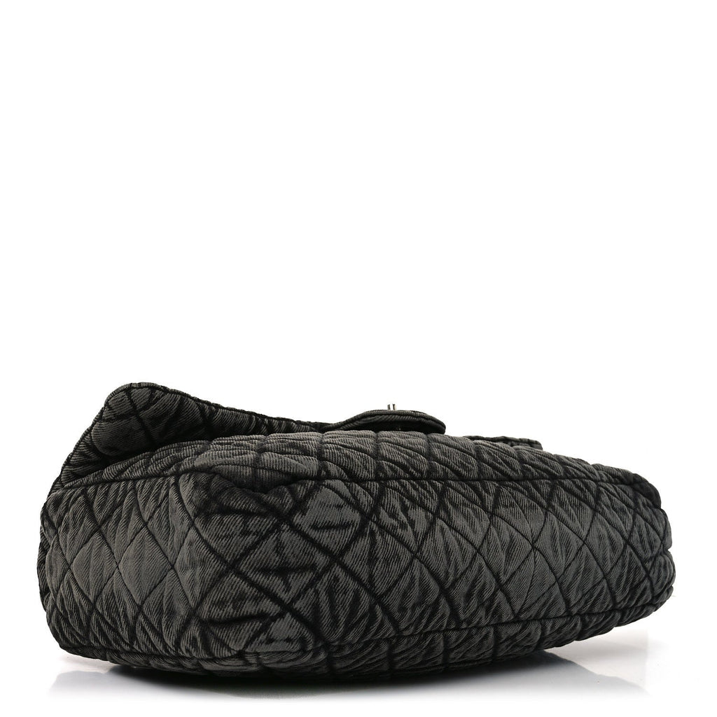 Denim Quilted Denimpression Flap Grey Black