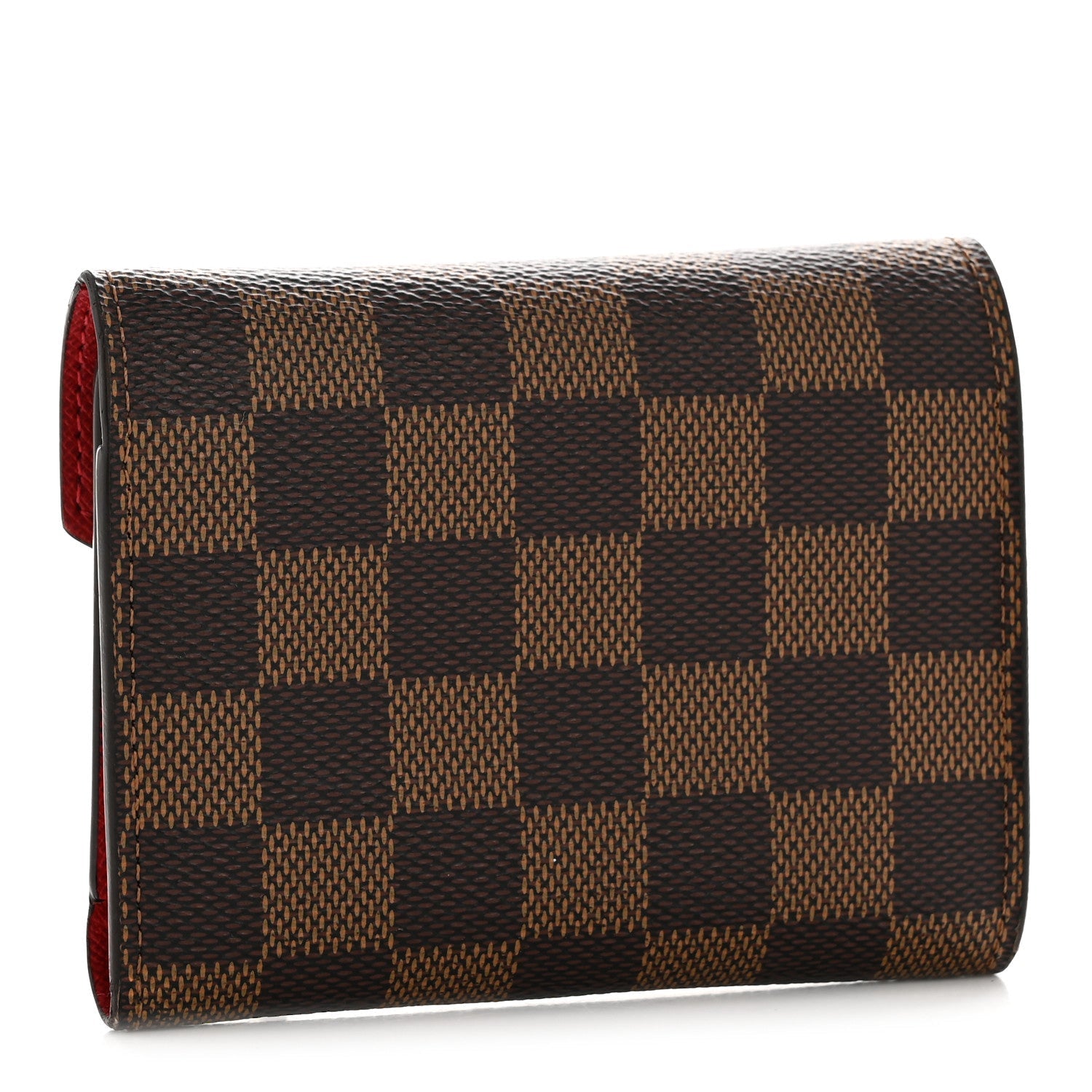 Damier Ebene Victorine Wallet Red