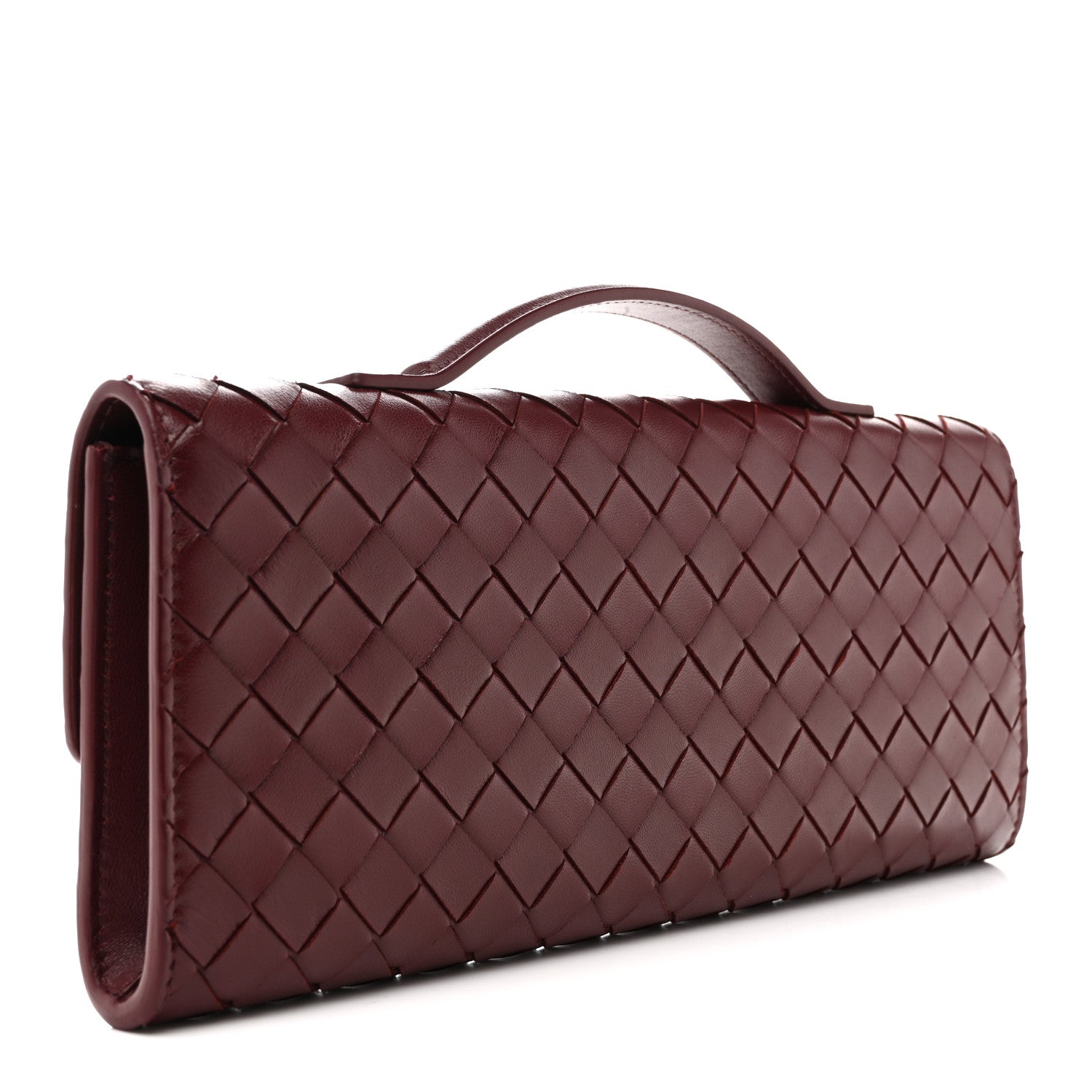 Nappa Intrecciato Long Andiamo Top Handle Clutch Barolo