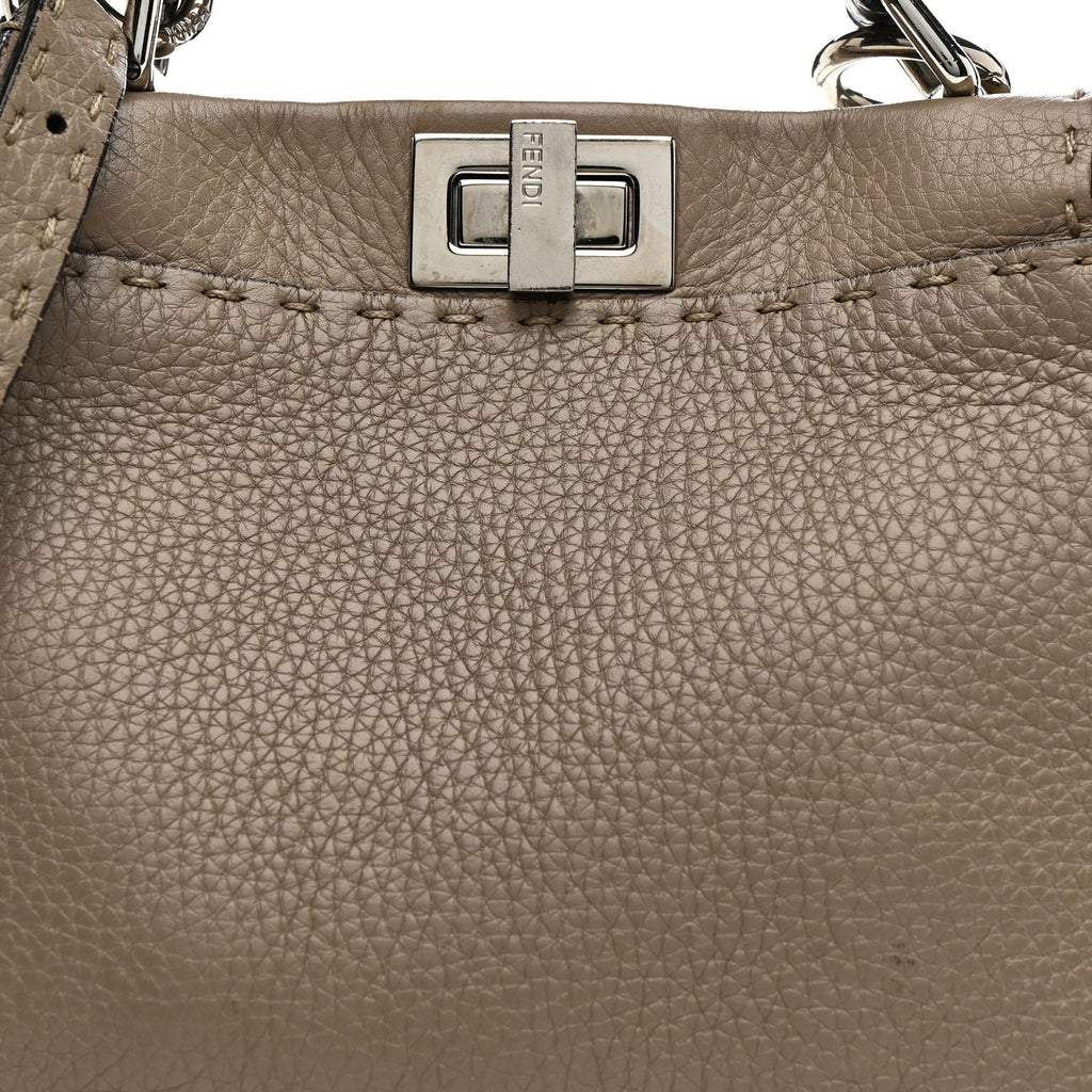 Cuoio Romano Snakeskin Selleria Mini Peekaboo Iconic Satchel Roccia Corda