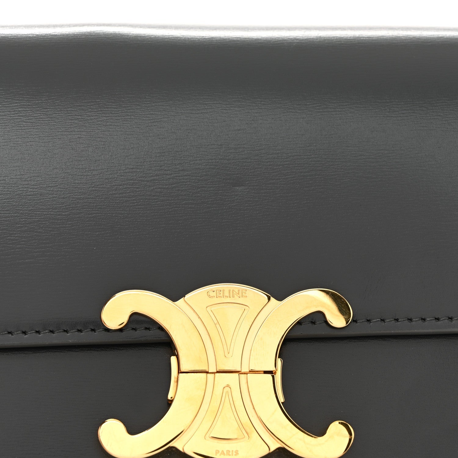 Shiny Calfskin Teen Triomphe Dark Grey