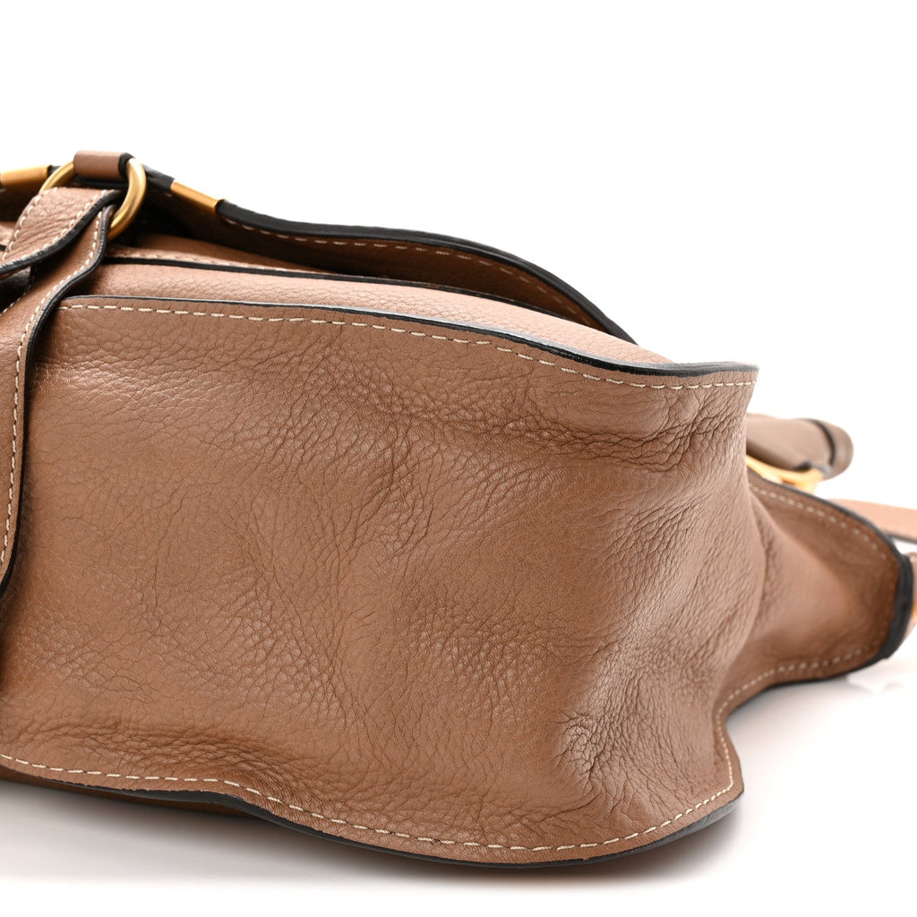 Calfskin Small Marcie Satchel Nut