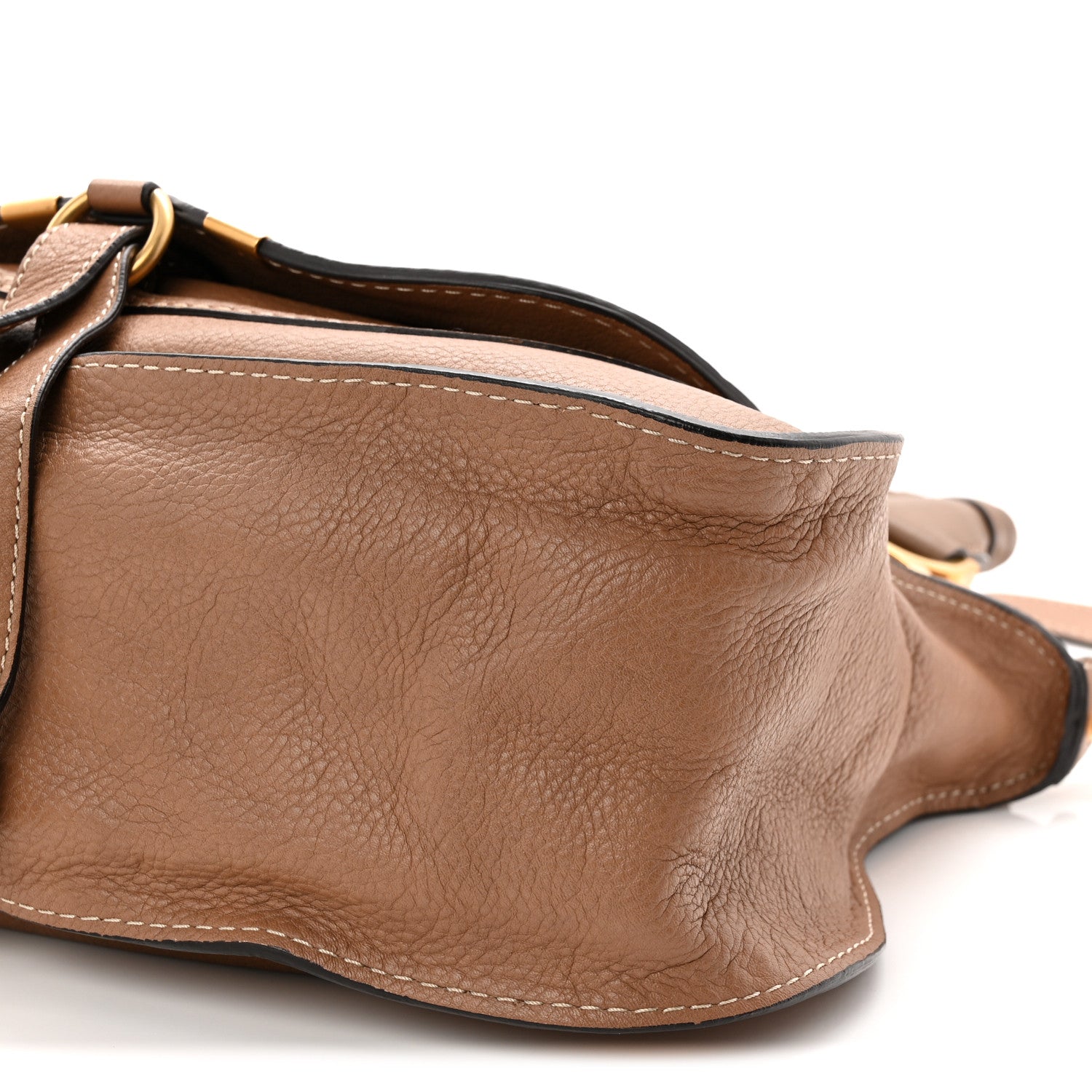 Calfskin Small Marcie Satchel Nut